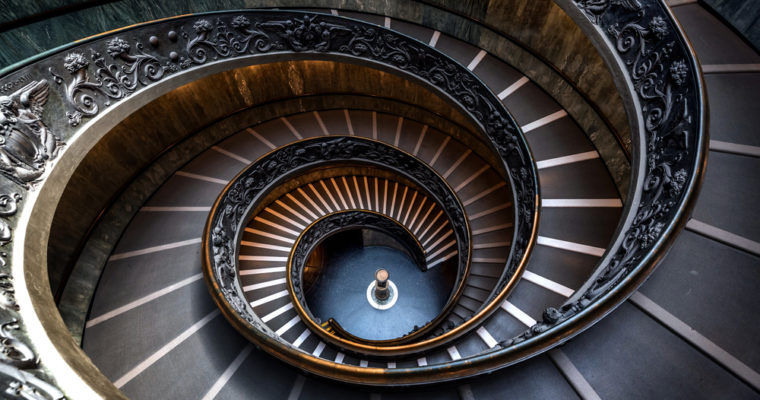 bitcoin price floor stairwell spiral staircase