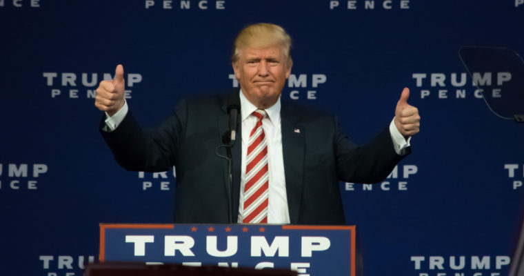 donald trump bitcoin crypto blockchain border wall dow jones