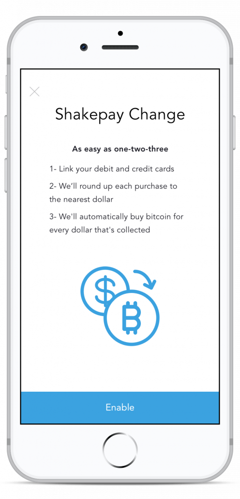 Shakepay App Turns Spare Change Into Fractions of BTC