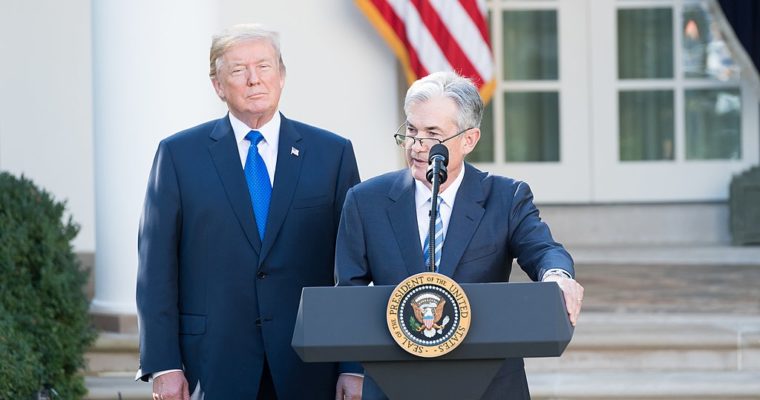 Federal Reserve Jerome Powell Donald Trump Dow Rally