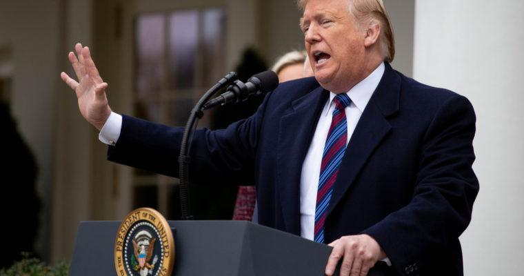 donald trump border wall prime time address dow